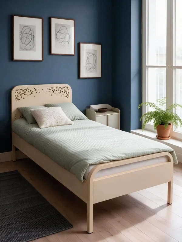 Single Bed Triora | Light Ivory