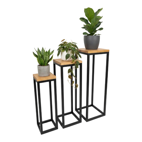 Plant stands Tetris Wood | Jet Black