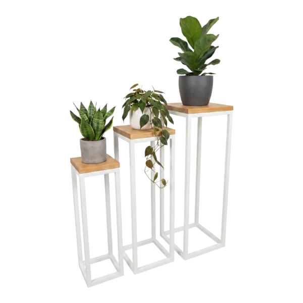 Stojaki na kwiaty Tetris Wood | Kaszmirowy