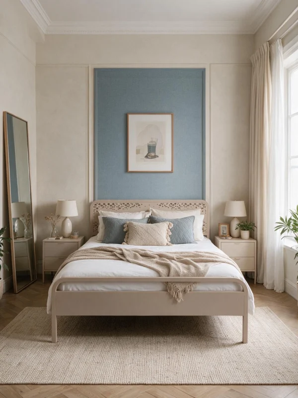 Double Bed Triora | Grey Beige