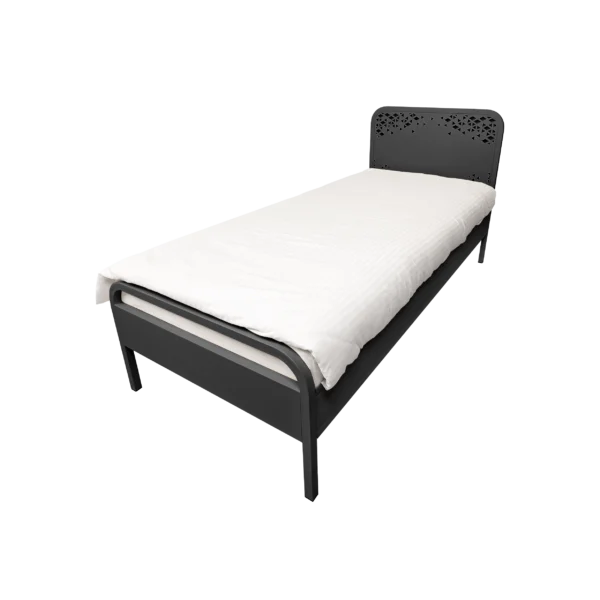 Einzelbett Triora in Tiefschwarz
