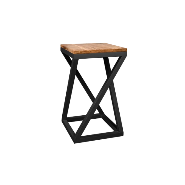 Taboret Twist | Głęboka czerń