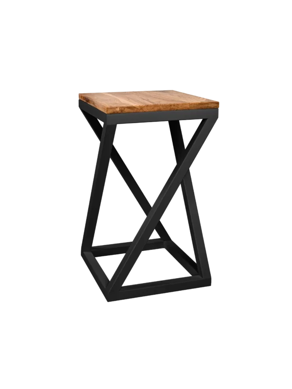 Taboret Twist | Głęboka czerń