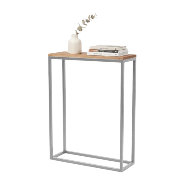 Konsola Linea Wood w kolorze białe aluminium