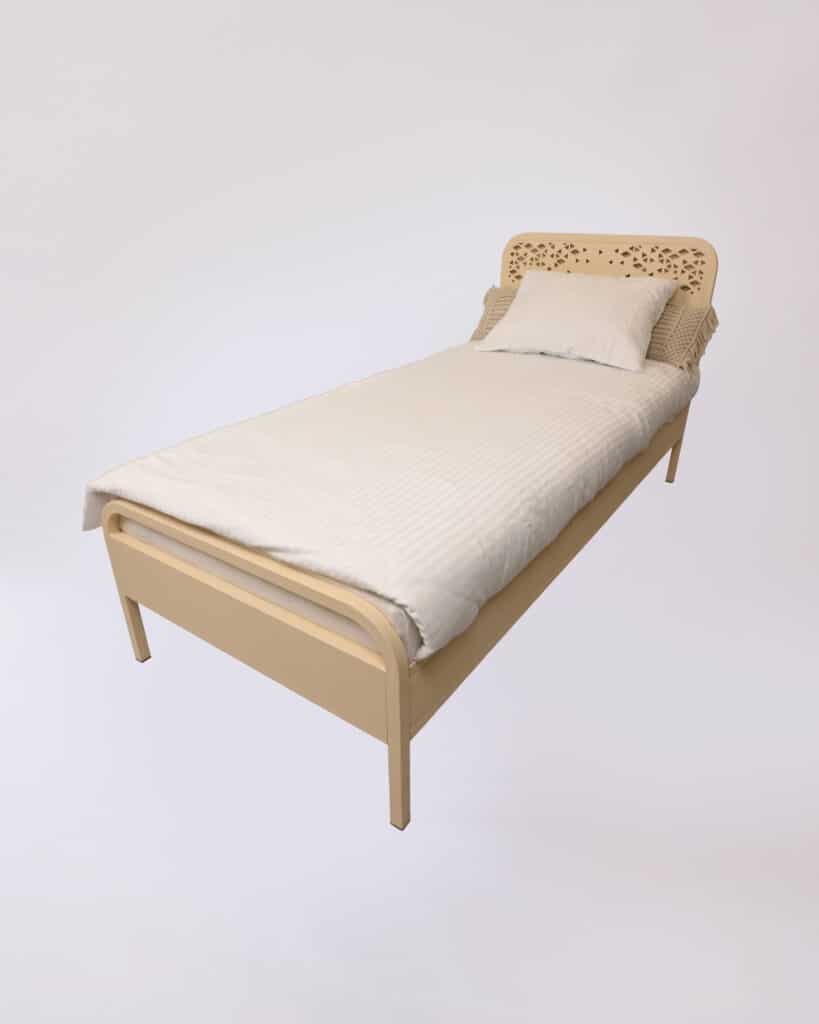 Einzelbett Triora in Helles Elfenbein
