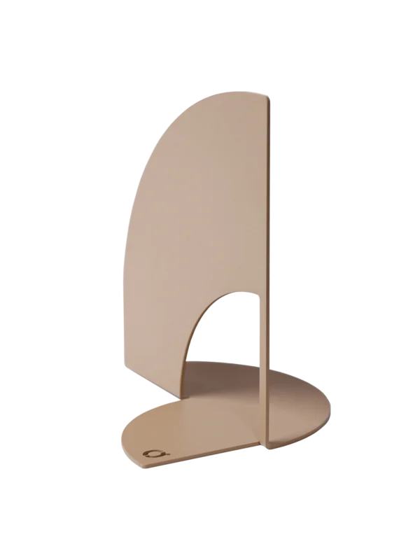 Buchstütze Dome | Grau-Beige