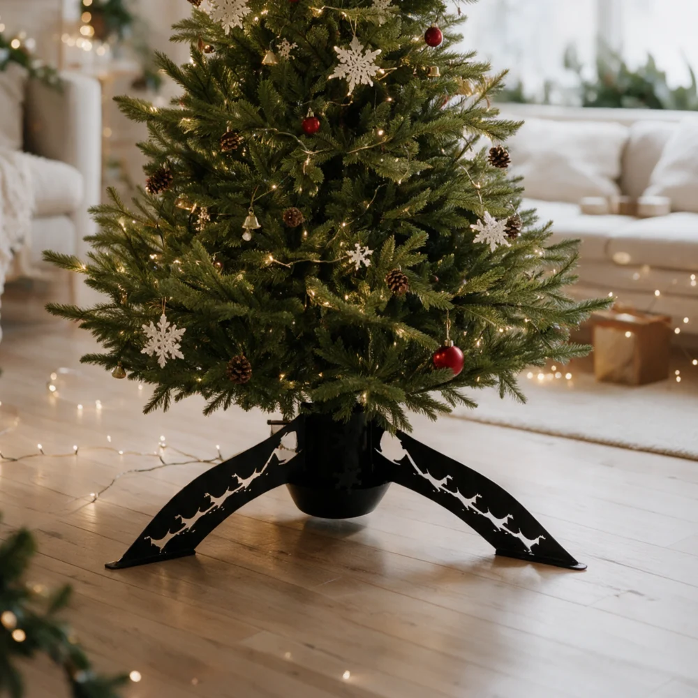 Tree_stand_reinder_black_1_1_v4 Weihnachtsbaumständer Reindeer in Tiefschwarz