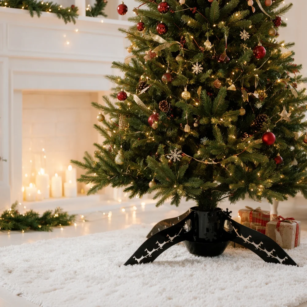 Tree_stand_reinder_black_1_1_v1 Weihnachtsbaumständer Reindeer in Tiefschwarz