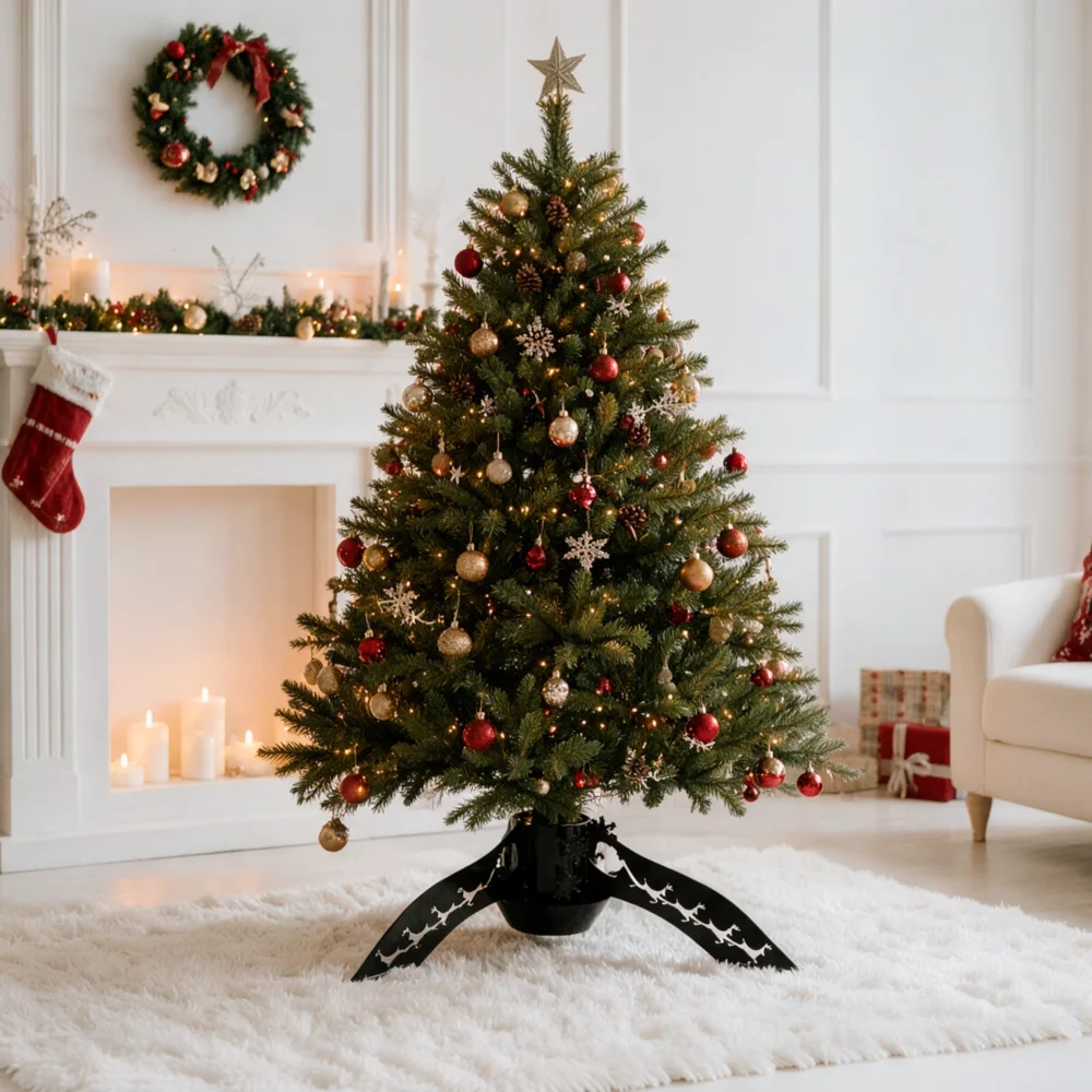 Tree_stand_reinder_black_1_1_v2 Weihnachtsbaumständer Reindeer in Tiefschwarz
