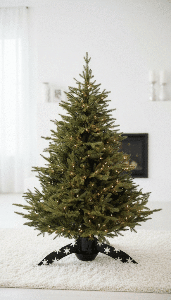 Weihnachtsbaumständer Snow | Tiefschwarz