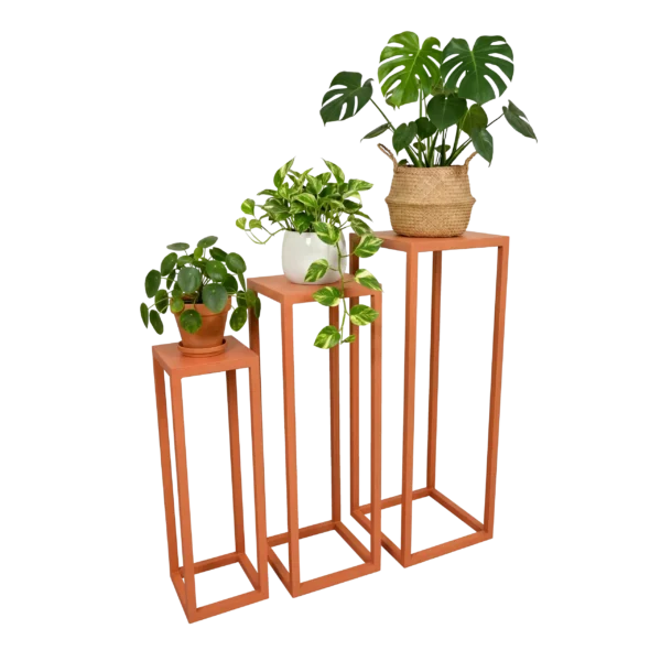 Plant stands Tetris Steel | Salmon Orange