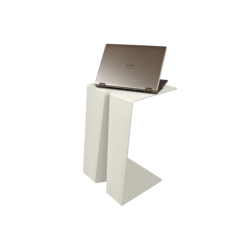 Beistelltisch Cubo | Grau Weiß
