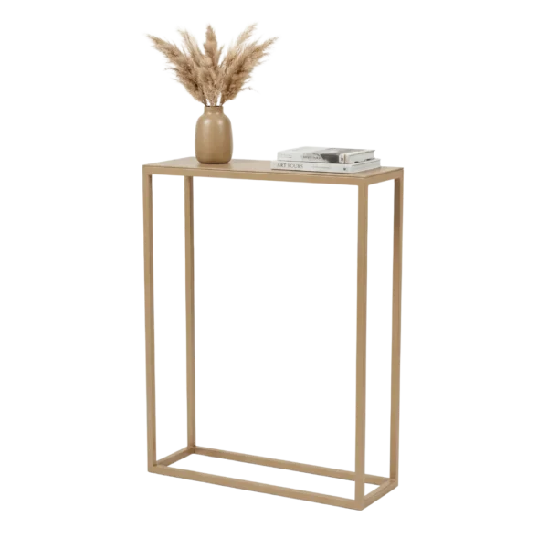 Konsolentisch Linea Stahl in Grau-Beige