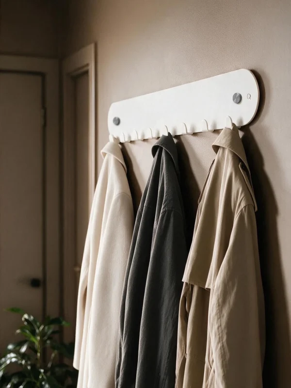 Wandgarderobe Auris | Grau Weiß