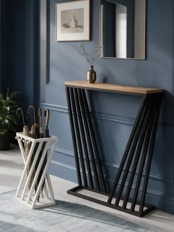 Umbrella Stand Vento & Console Table Verta | Set